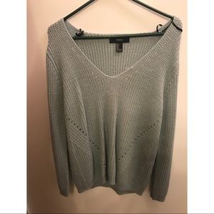 Forever 21 light blue knit sweater